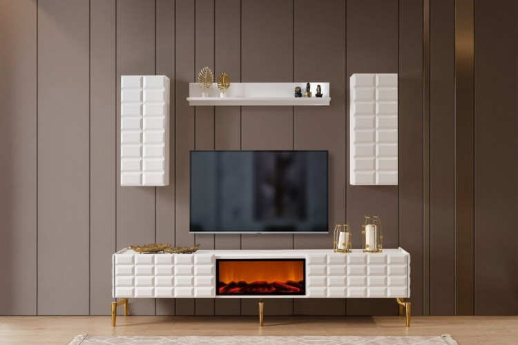 Ağva Şömineli Tv Ünitesi