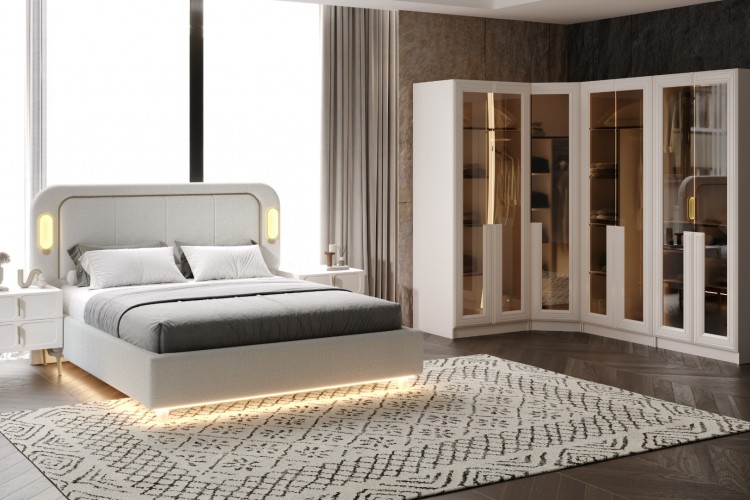Versace Köşe Yatak Odası Takımı