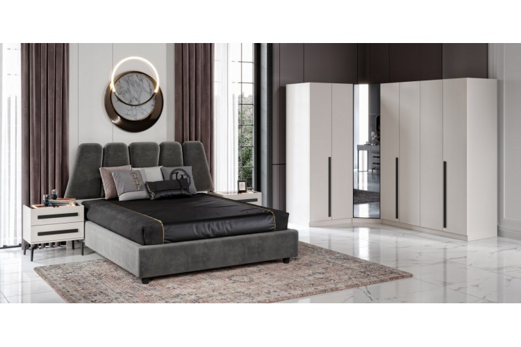 Silivri Köşe Kumtaşı Yatak Odası Takımı %100 MDF