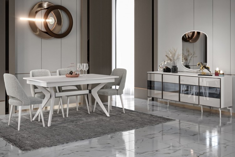 Moda Aytaşı Yemek Odası Takımı %100 MDF