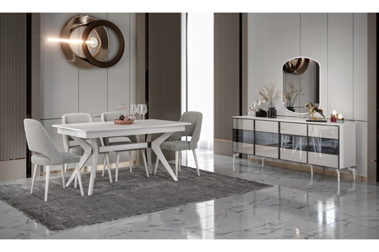 Moda Aytaşı Yemek Odası Takımı %100 MDF