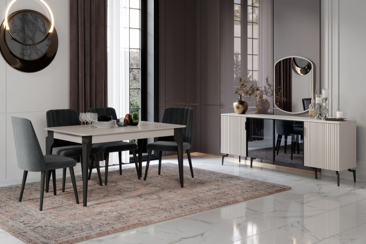 Riva Kumtaşı Yemek Odası Takımı %100 MDF