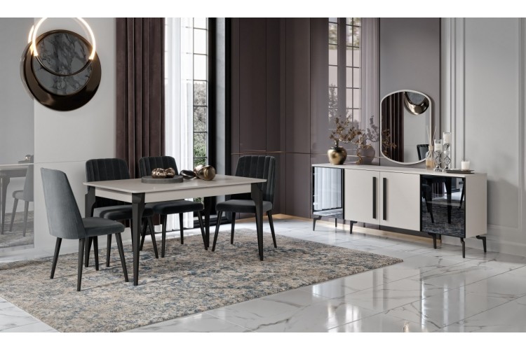 Silivri Kumtaşı Yemek Odası Takımı %100 MDF